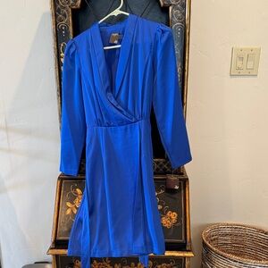 Taylor Royal Blue Wrap Dress